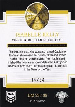2023 NRL Traders Elite - 2022 Dally M Awards Priority #DM23 Isabelle Kelly Back